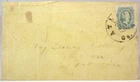 1860s CONFEDERATE CIVIL WAR COVER WITH 10 CENT CONFEDERATE STAMP CSA #11-AD