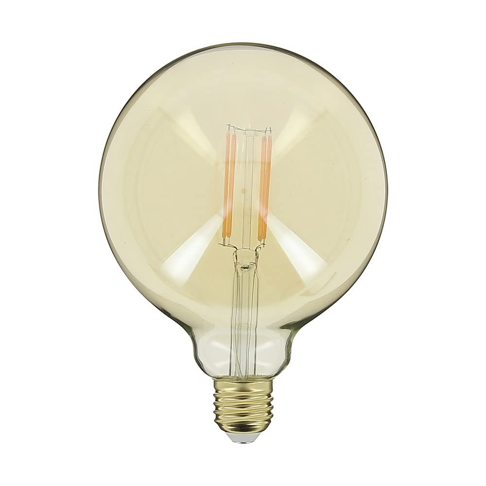 Ampoule Vintage G125 E27 filament LED 7W équivalent 50W verre ambré