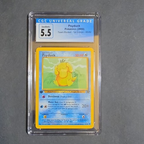 Psyduck (1st Edition) graded CGC 5.5 for sale on eBay