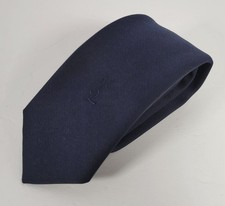 Vintage Yves Saint Laurent YSL Luxury Men's Silk Neck Tie Navy - PLEASE READ