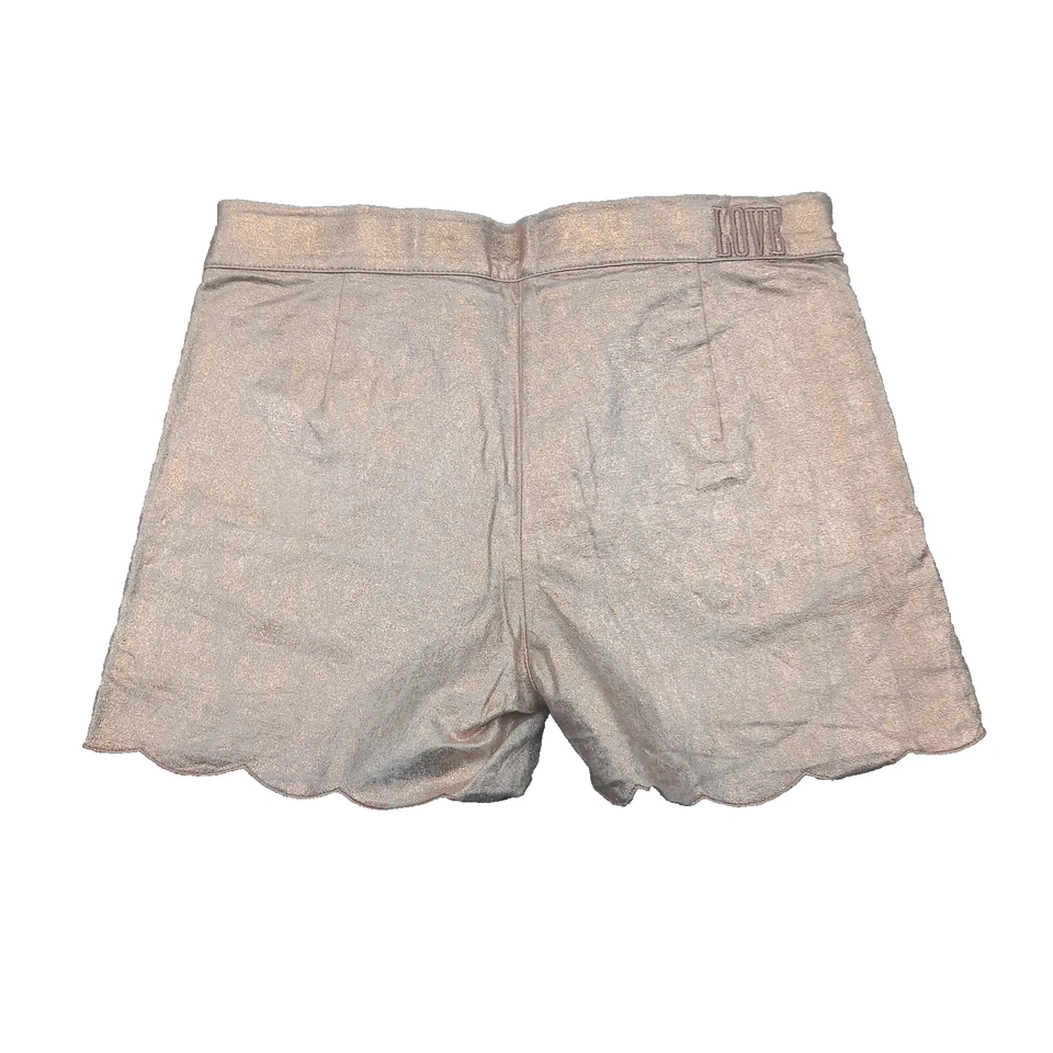 Zadig & Voltaire Shorts Girls Age 10 Crushed Copper Linen Blend Summer Party - Image 2 of 4