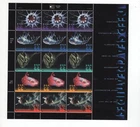 2000 33 cent Deep Sea Creatures full Sheet of 15, Scott #3439-3443, Mint NH