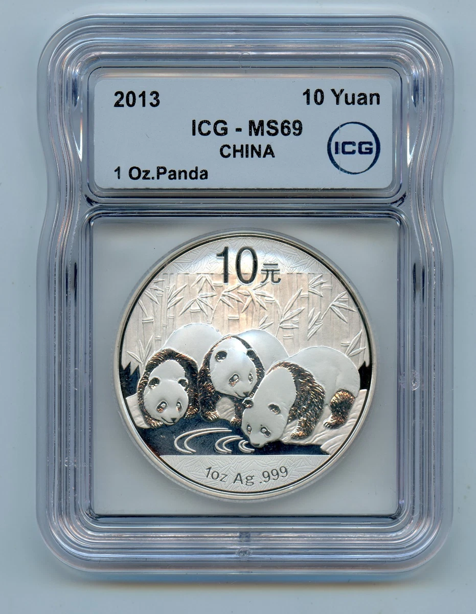 Chinese Panda MS 69 Graded 2013 Silver Bullion Coins for sale | eBay
