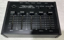 Vintage Realistic 32-1115 Frequency Equalizer 5 Band Mono EQ. Tested and Works