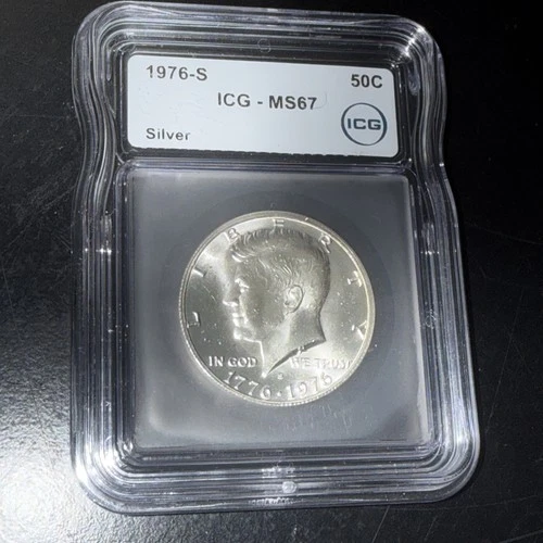 1976-S Silver Kennedy Half Dollar ICG - MS67 Graded - Fast Shipping!!