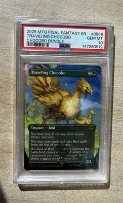 PSA 10 Gem Mint Traveling Chocobo (Chocobo Track Foil) MTG Card