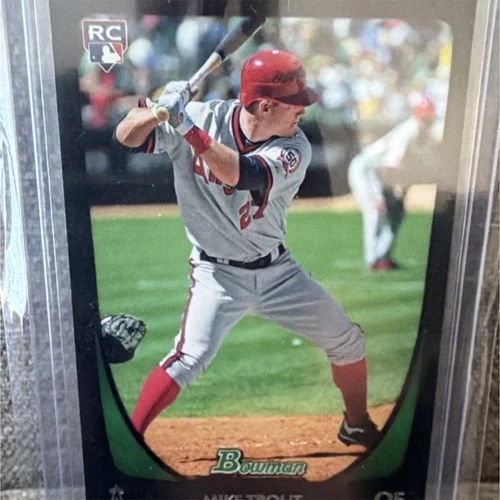 Bowman 2011 Mike Trout Rookie Card #101 Los Angeles Angels MLB Baseball