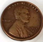 1917 D Lincoln Cent Penny Very Fine Defined Wheat Lines-Free Post