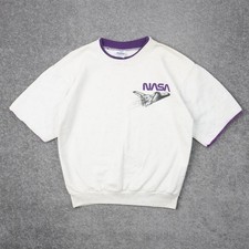 Vintage NASA Made in USA Mens Medium Gray Sho...
