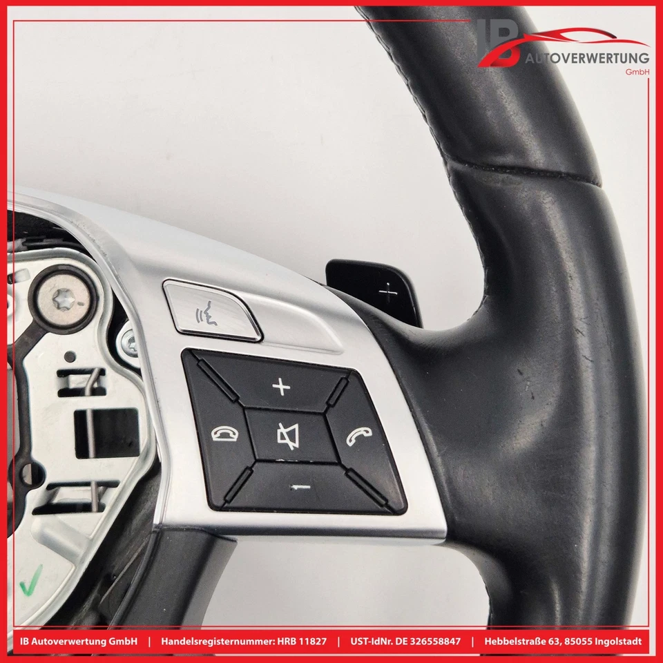 Lenkrad Leder Schwarz A2464602303 MERCEDES-BENZ E-KLASSE W212 E200 CDI TRW - Bild 2 von 4