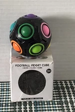 Football Fidget Cube ~ Toy Push Pop Magic Ball Puzzle 12 Sides Rotation