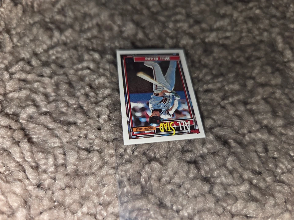 C12: 1992 Topps Micro - Will Clark ALL-STAR #386 - Image 3 of 4