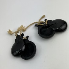 1 Pair Elton Castanets Percussion Hand Clappers Mid Century Vintage