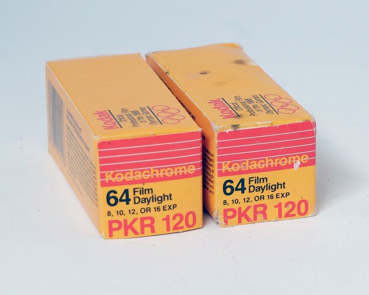 Kodak Kodachrome 64 PKR 120 Color Slide Film NEW Expired 2x