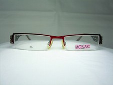 Mozaic eyeglasses Titanium half rim square oval, frames women's NOS vintage rare