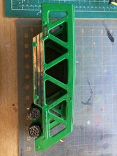Vintage Tonka Green Tractor Trailer Car Carrier 1982 Pressed Steel Toy Bx7
