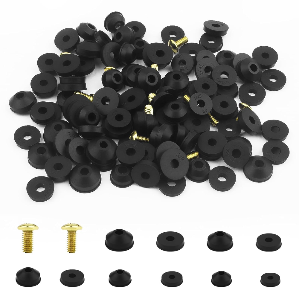 Faucet Washers, 116PCS Faucet Line Seal & Faucet-Washer-Assortment-Kit Faucet