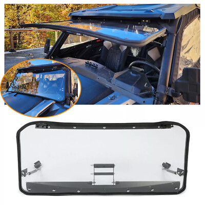 #ad #ad 3 IN 1 Scratch Resistant Flip Windshield For Polaris General 1000 4 2016 $209.00