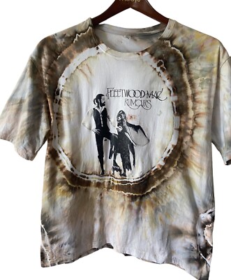 Fleetwood Mac Tie-Dye Shirt - Stevie Nicks Rumors Concert Tee Shirt XL preshrunk