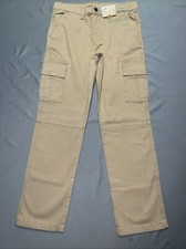 NWT There Abouts Cargo Pants Youth 16 Husky Brown -3007