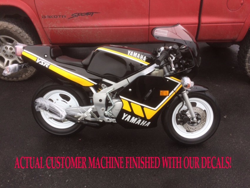 YAMAHA 1991 - 1992 YSR50 YSR 50 TANK DECAL GRAPHIC SET TANK DECALS