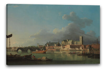 Kunstdruck Samuel Scott - Das Gebäude der Westminster Bridge