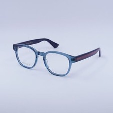 NEW Gucci GG0927O 006 Transparent Blue/Blue 49mm Eyeglasses