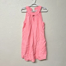 C&C California 100% Linen Tunic Dress Pink Women’s Size S