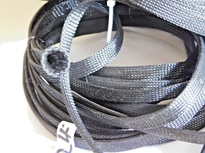 3/8''  EXPANDABLE SLEEVING - BLACK - PET - TECHFLEX.  USA