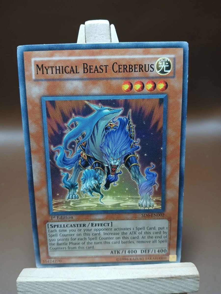 MP Yugioh Mythical Beast Cerberus 1st Edition SD6-EN002 Common