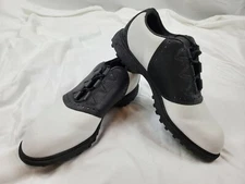 Nike Air Comfort Kempshall Leather White Black Mens Size 7 Golf Shoes worn once