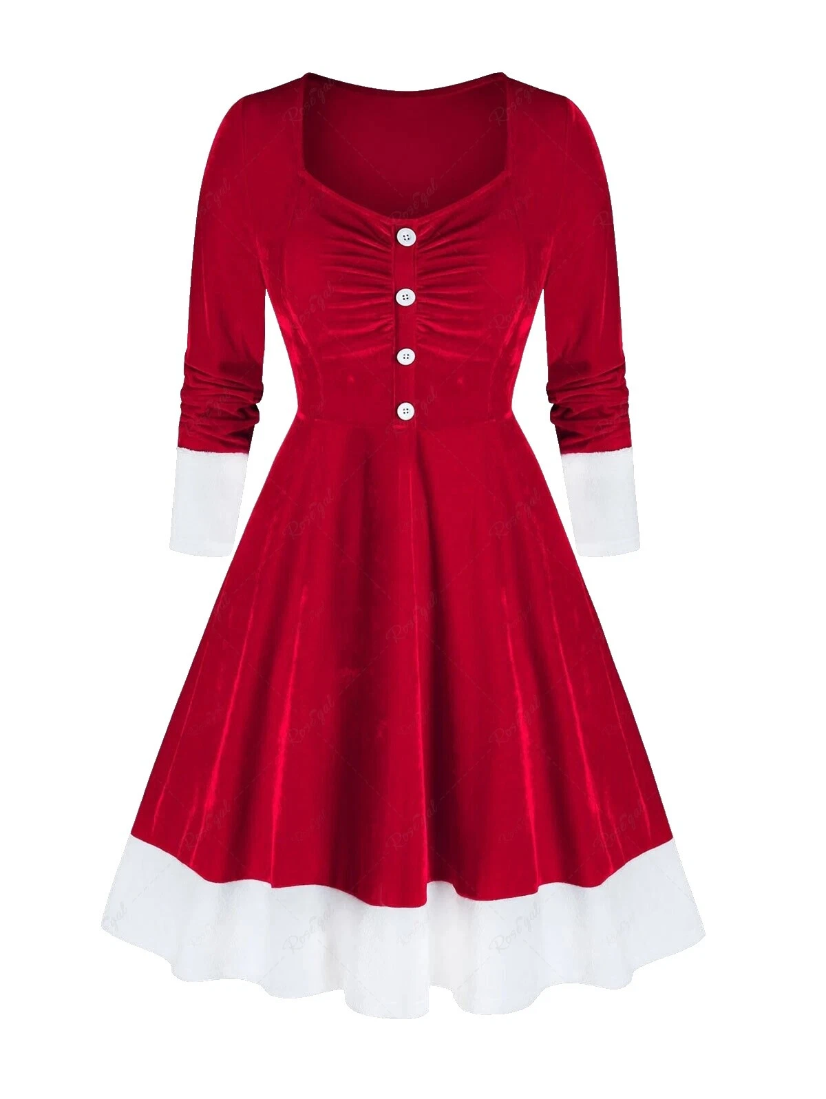 Christmas Long Sleeve Dresses for Women