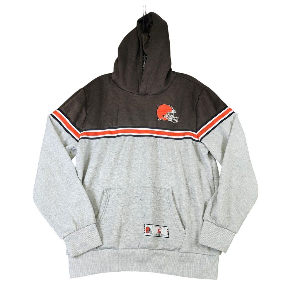 NFL Cleveland Browns Official Team Hoodie Sweatshirt Color Block Design