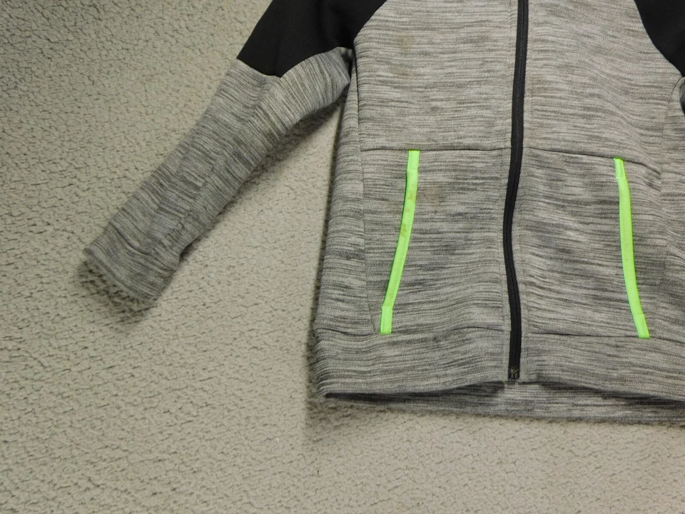 Combo polar Old Navy Active Go-Dry Tech cremallera completa gris juvenil extra pequeño (5) Foto 4 de 4