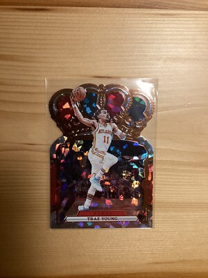 Trae Young 2023-24 Panini Crown Royale Bronze Cracked Ice #93