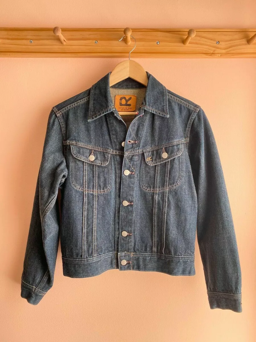 45R 45rpm Japan classic indigo Denim jean jacket sz S la garconne