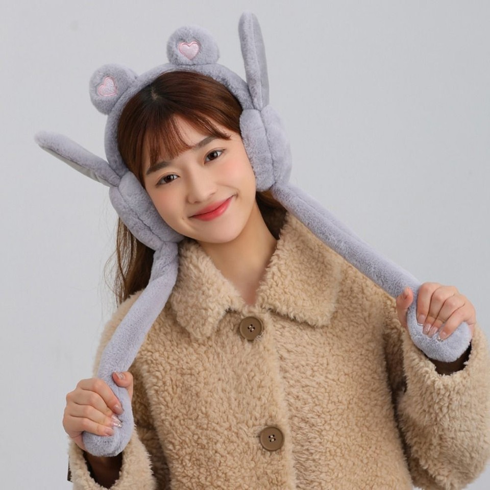 Häschen Ohren Stirnband AirbagEar muff PlüschOhren schützer Frauen eBay