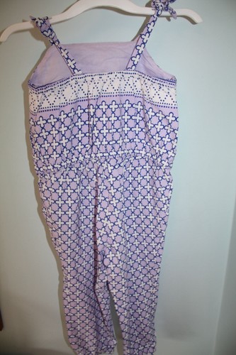Janie and Jack 2T BOARDWALK SUMMER Purple Rayon One-Piece Tank Jumpsuit - Picture 2 of 5