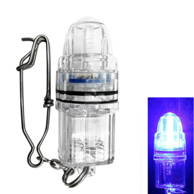 Deep Drop LED fishing light, Waterproof Blue FLASH Grouper Swordfish Night Lamp