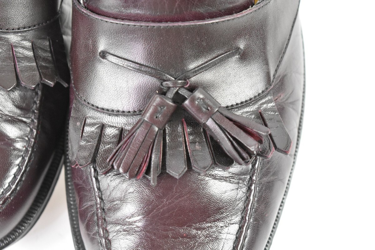 Massimo Emporio Mens Dress Burgundy Shoes Sz 12M Tassel 