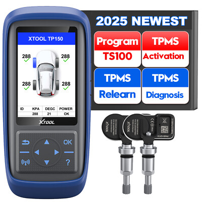 XTOOL TP150 TPMS Relearn Active TS100 Sensor Programming Reset Diagnostic Tool