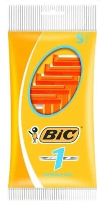 Bic 1 Sensitive 5 Count Shaver Pack Of 1