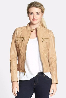 camel leather jacket womens