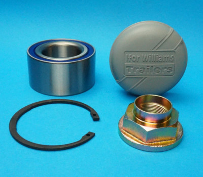 JRM4249 - Abgedichtete Radlagermutter Kappe & Sicherungsring für Ifor Williams Anhänger # IW