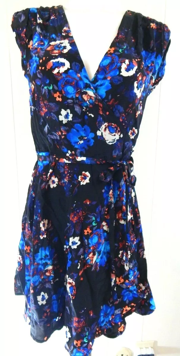 Yumi Kim Women s XS Dress Soho Mixer Silk Wrap Before Midnight Floral EUC