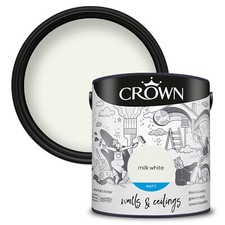 Crown Emulsion Paint Matt or Silk All Colours 2.5L