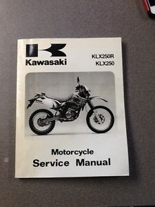 Kawasaki OEM Service Manual 93-96 Klx250r Klx250 | eBay