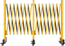Heavy Duty Folding Security Gate Expandable Barrier Mobile Retractable Barricade