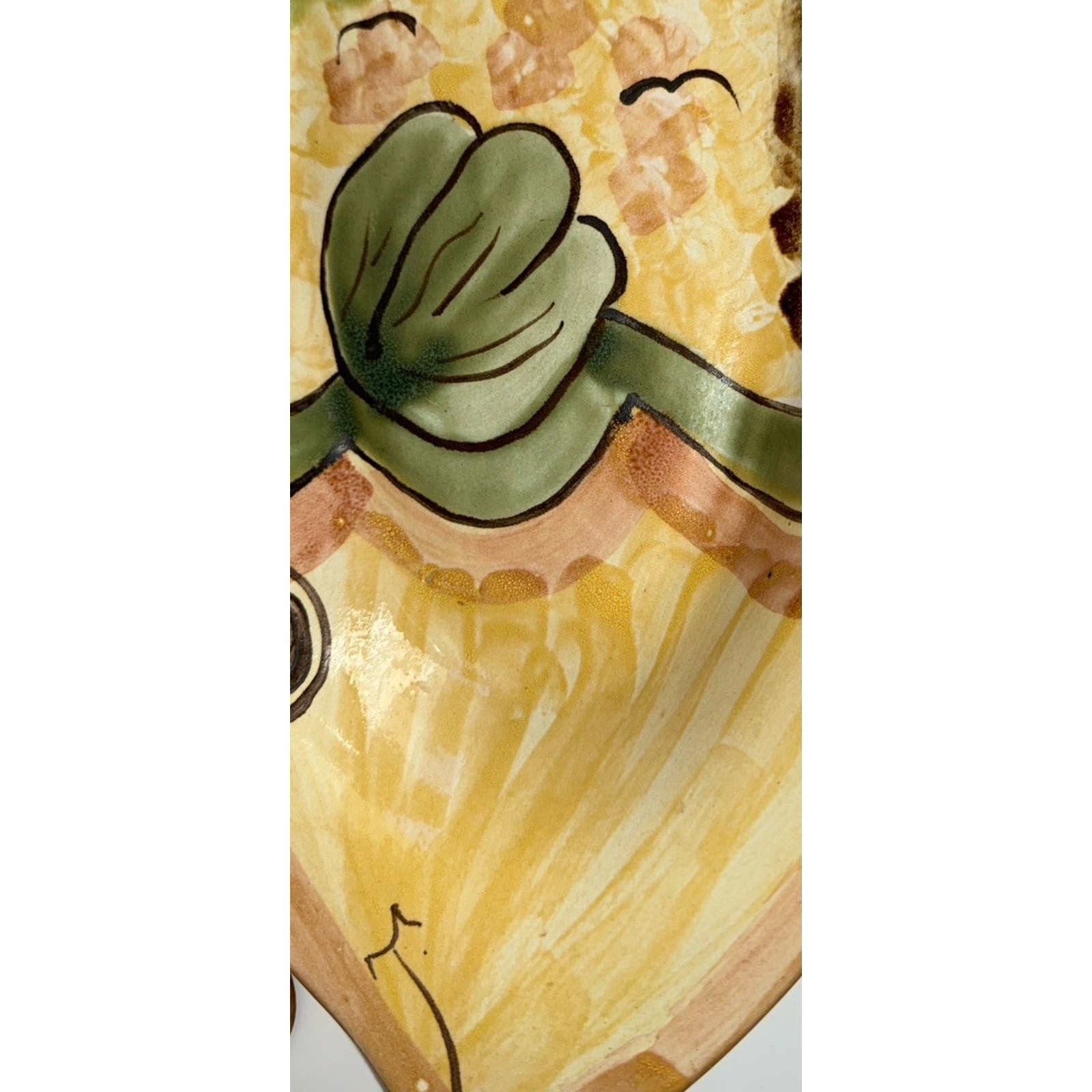 Louisville Stoneware Heavy Colorful Fish Platter Pottery Rare Made in USA 12x10