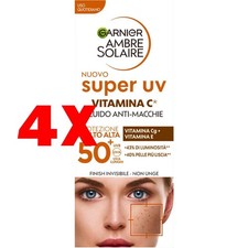 4 x AMBRESOLAIRE Gesichtsfluid LSF50+ Anti-Flecken mit Vitamin C 40 ml